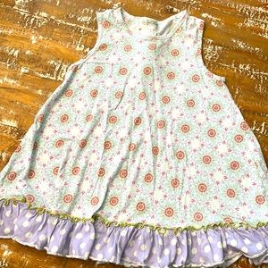 Matilda Jane, Girls Ruffle Peplum Tank Top, size 10, NWOT